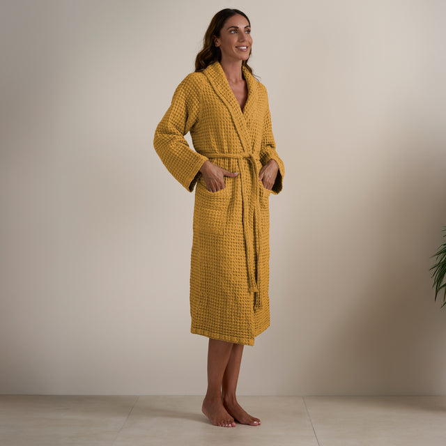 Accappatoio Scialle Nido d'Ape in puro Cotone - Jaspy