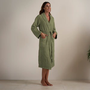 Accappatoio Scialle Nido d'Ape in puro Cotone - Jaspy