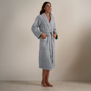 Accappatoio Scialle Nido d'Ape in puro Cotone - Jaspy