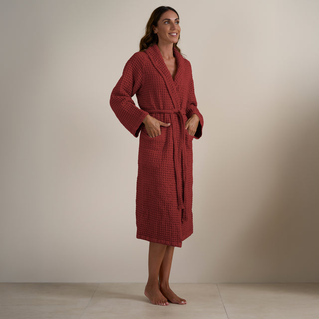 Accappatoio Scialle Nido d'Ape in puro Cotone - Jaspy