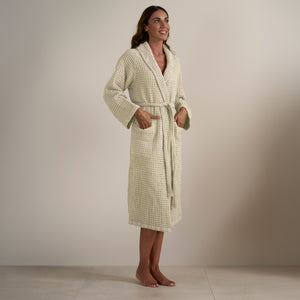 Accappatoio Scialle Nido d'Ape in puro Cotone - Jaspy