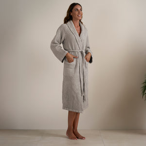 Accappatoio Scialle Nido d'Ape in puro Cotone - Jaspy