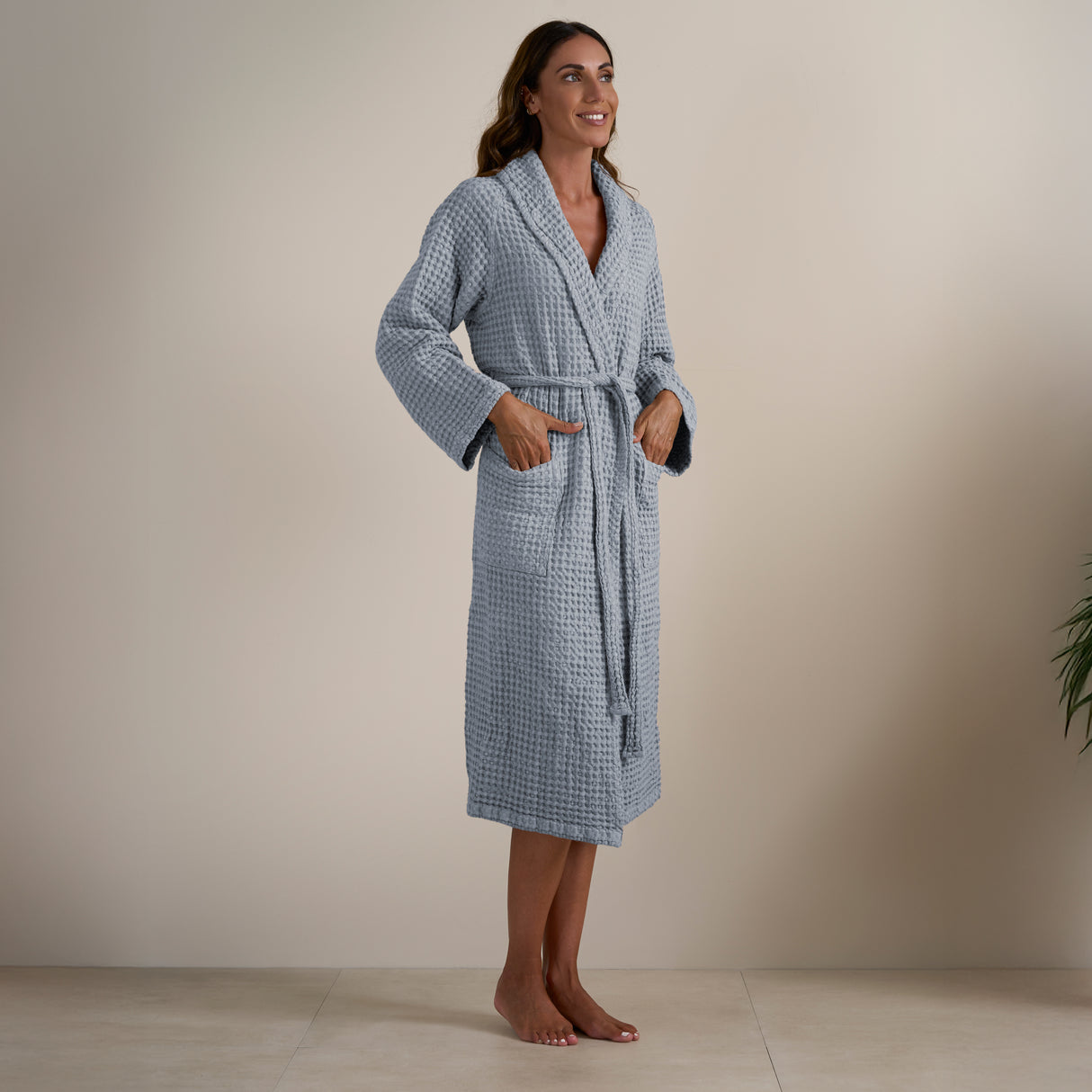 Accappatoio Scialle Nido d'Ape in puro Cotone - Jaspy