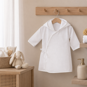 Accappatoio per Bambino in Spugna di Cotone Nido D'Ape - Pulcino