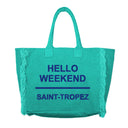Borsa Mare o Trusse in Puro Cotone Tinta Unita - Hello Weekend
