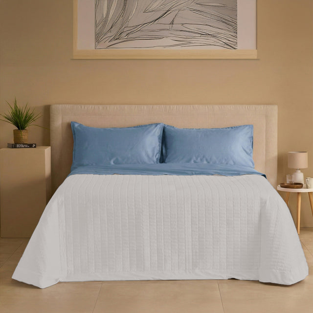 Trapuntino Leggero in Raso di Cotone - Smeraldo