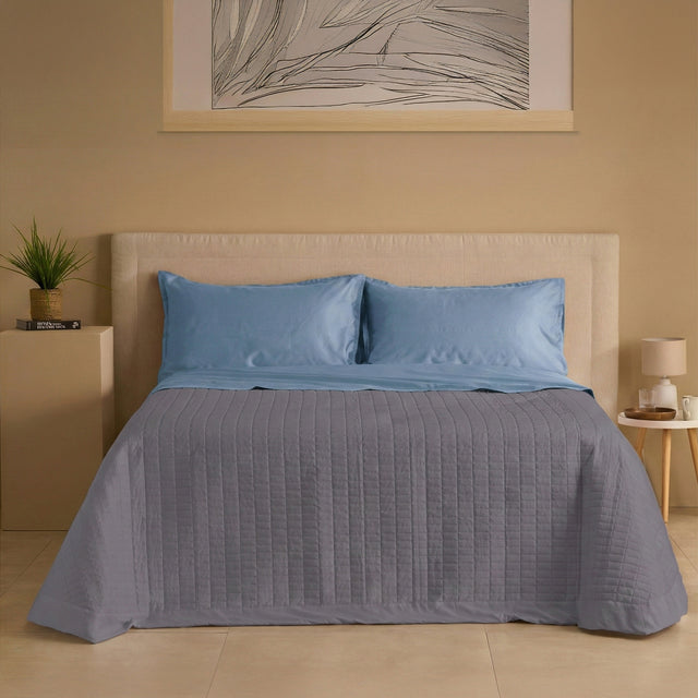 Trapuntino Leggero in Raso di Cotone - Smeraldo