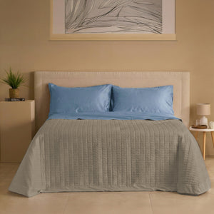 Trapuntino Leggero in Raso di Cotone - Smeraldo