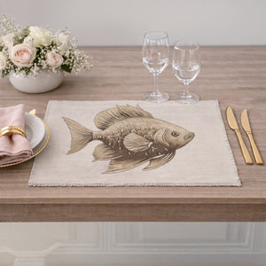 Americano in Puro Cotone Fantasia Corallo - Santorin