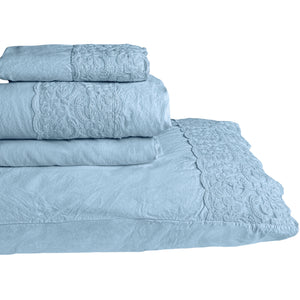 Completo Copripiumino 100% Puro Cotone StoneWashed - Bristol