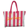 Borsa Mare o Trousse in Puro Cotone Rigata - Rayure
