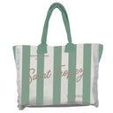 Borsa Mare o Trousse in Puro Cotone Rigata - Rayure