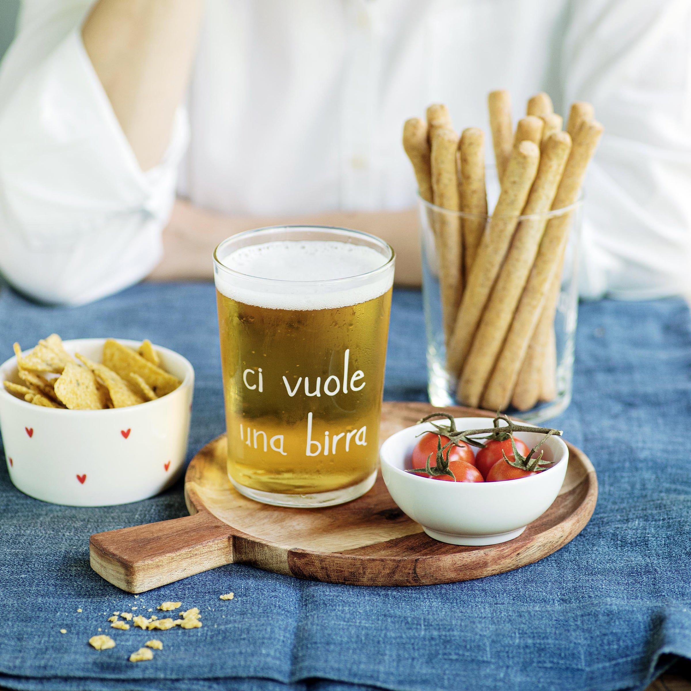 Set 6 Bicchieri Birra Serigrafati - Ci Vuole una Birra