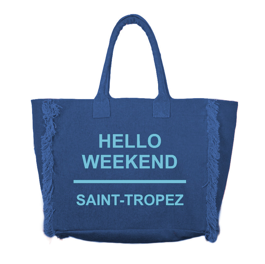 Borsa Mare o Trusse in Puro Cotone Tinta Unita - Hello Weekend