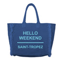 Borsa Mare o Trusse in Puro Cotone Tinta Unita - Hello Weekend