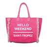 Borsa Mare o Trusse in Puro Cotone Tinta Unita - Hello Weekend