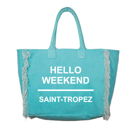 Borsa Mare in Puro Cotone Tinta Unita - Hello Weekend