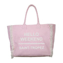 Borsa Mare o Trusse in Puro Cotone Tinta Unita - Hello Weekend