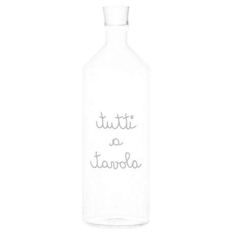 Bottiglia in Vetro Borosilicato Serigrafata - Tutti a Tavola