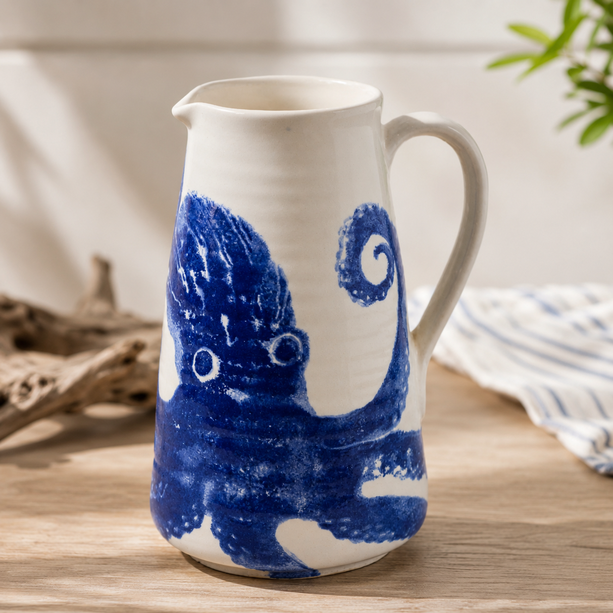 Brocca in Ceramica Fatto a Mano - Polipo