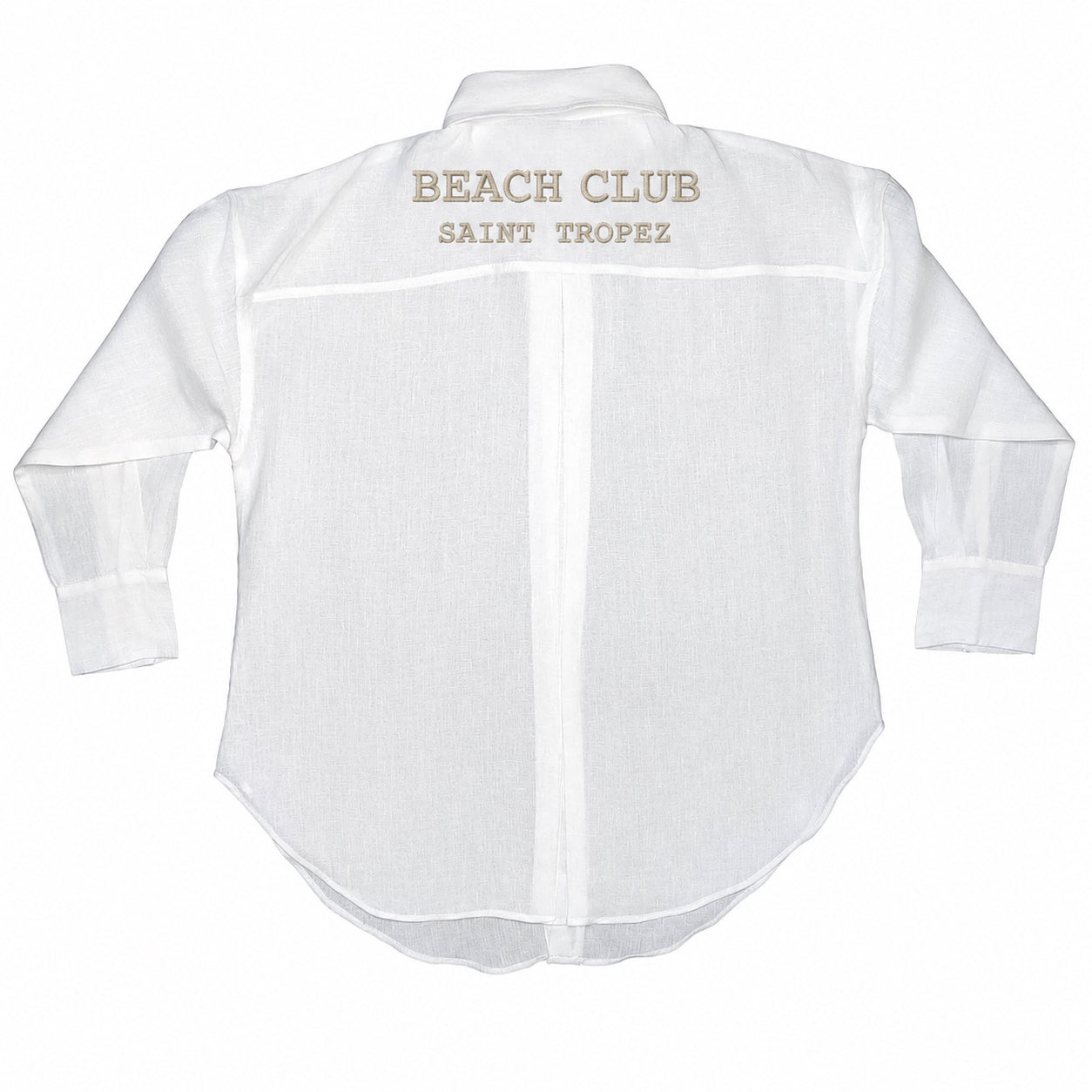 Camicia da Spiaggia in Puro Cotone Rigato - Beach Club