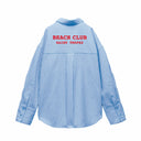 Camicia da Spiaggia in Puro Cotone Rigato - Beach Club