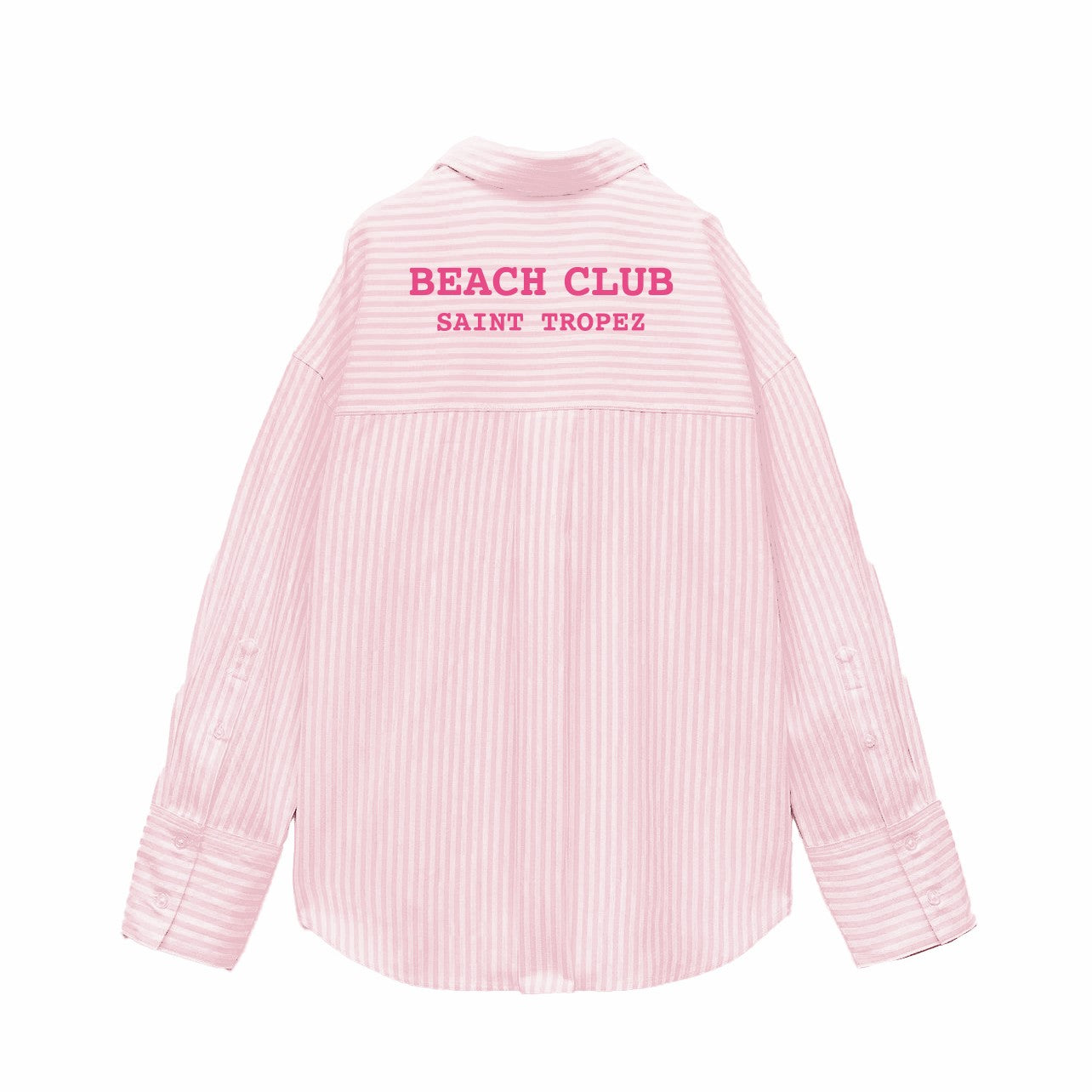 Camicia da Spiaggia in Puro Cotone Rigato - Beach Club