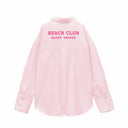 Camicia da Spiaggia in Puro Cotone Rigato - Beach Club