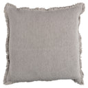 Cuscino in Cotone Stonewashed Jacquard Tinta Unita - Canestri