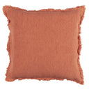 Cuscino in Cotone Stonewashed Jacquard Tinta Unita - Canestri