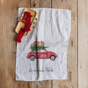 Canovaccio in Lino Stonewashed - Sta Arrivando Natale