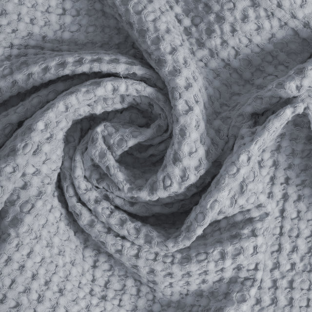 Coppia Nido d'Ape Stonewashed con Bordo in Lino - Jaspy