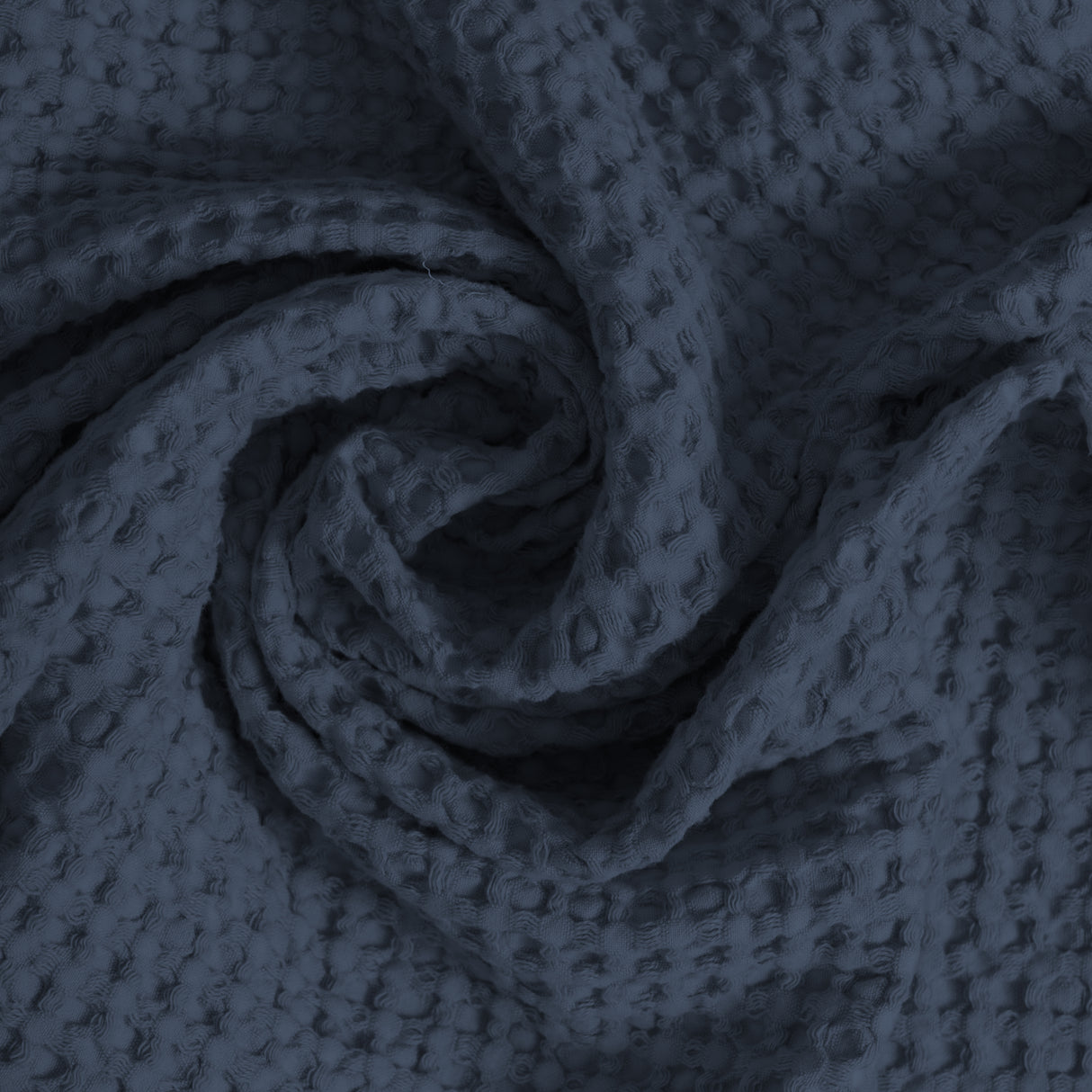 Coppia Nido d'Ape Stonewashed con Bordo in Lino - Jaspy