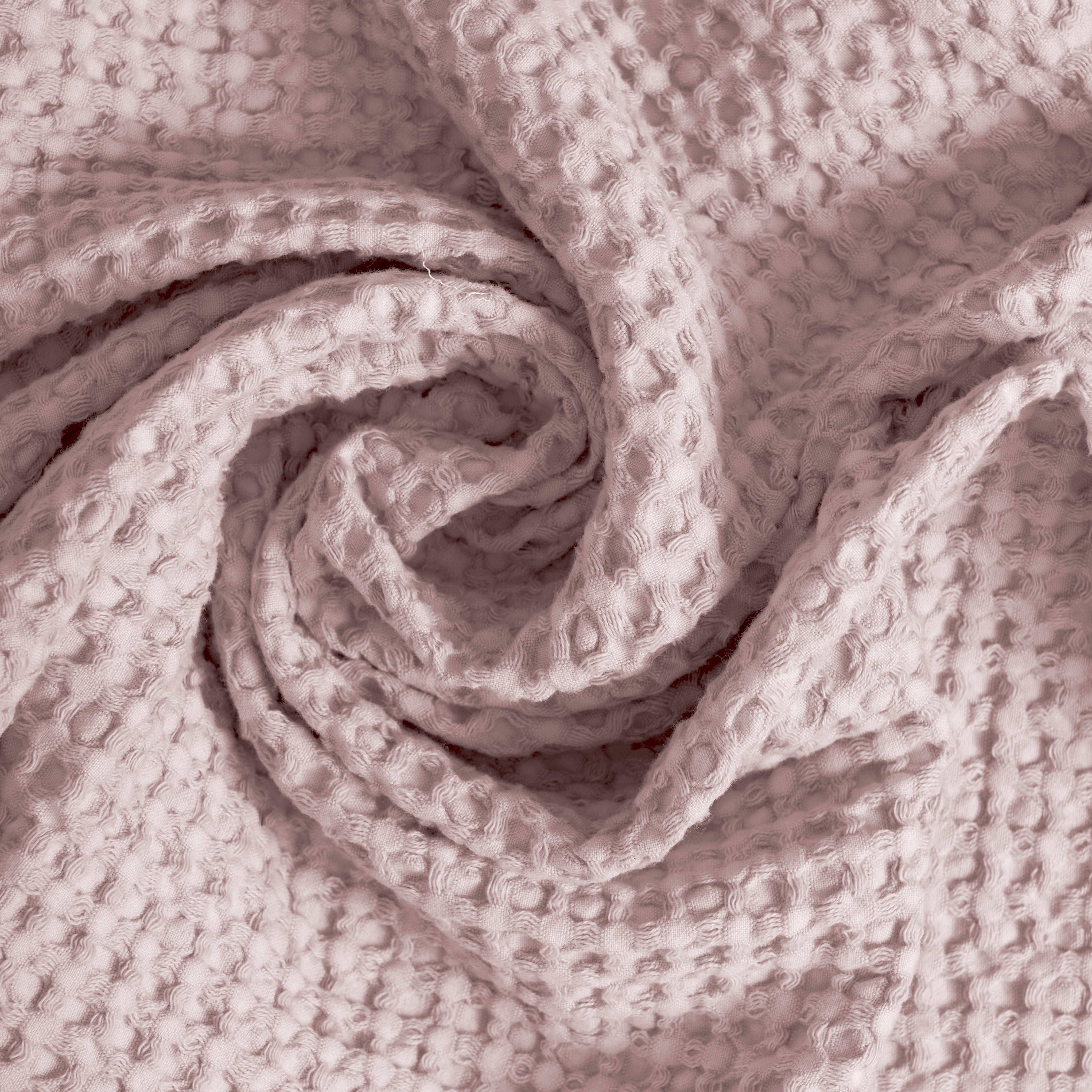 Coppia Nido d'Ape Stonewashed con Bordo in Lino - Jaspy