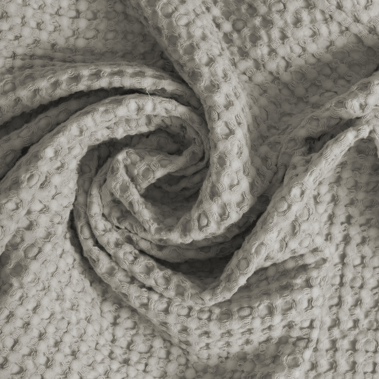 Coppia Nido d'Ape Stonewashed con Bordo in Lino - Jaspy