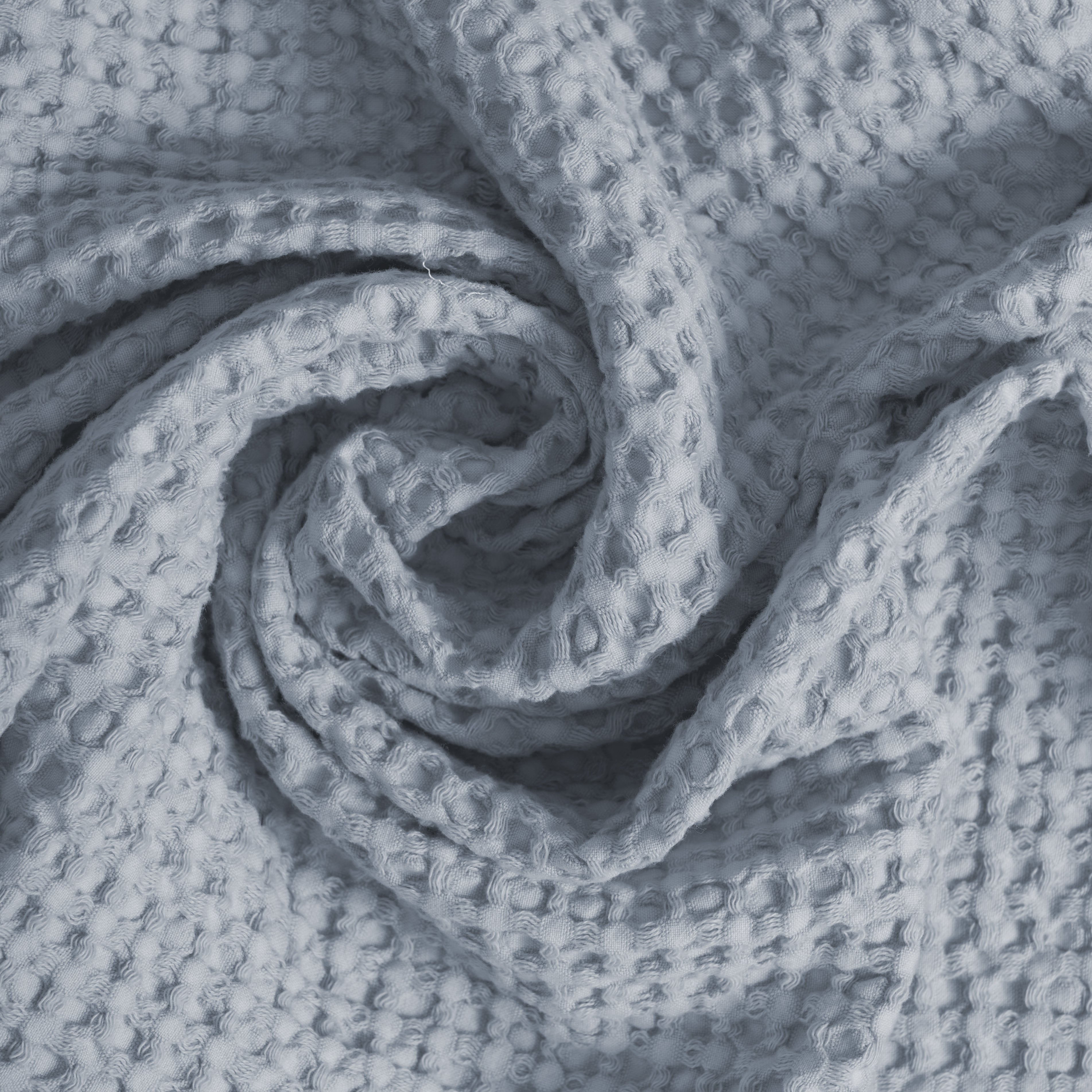 Coppia Nido d'Ape Stonewashed con Bordo in Lino - Jaspy