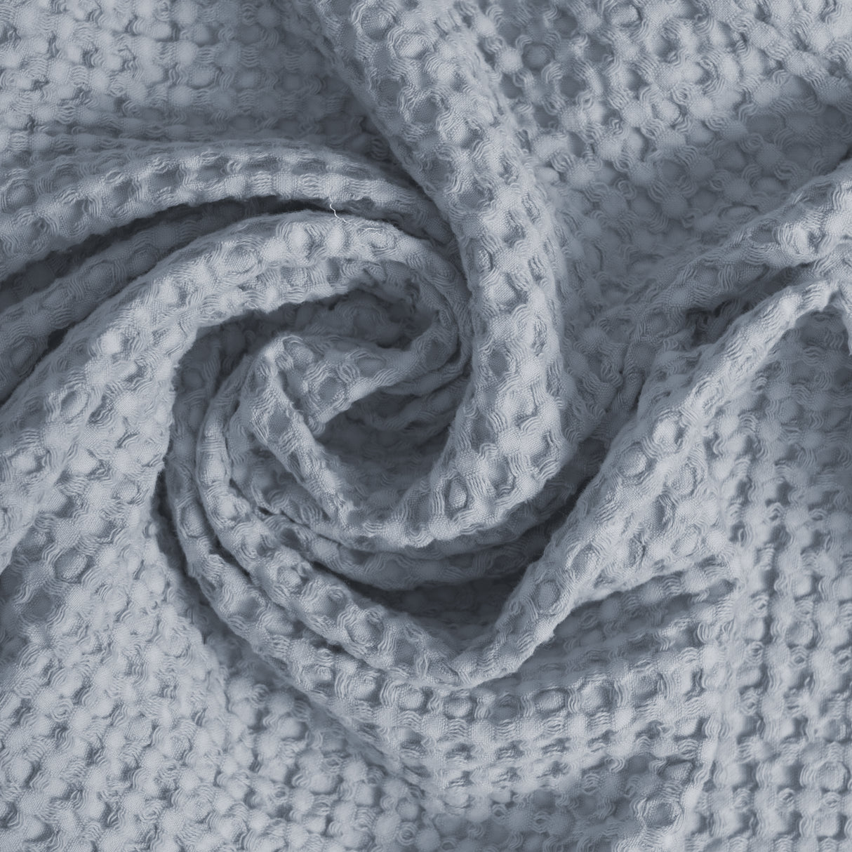 Coppia Nido d'Ape Stonewashed con Bordo in Lino - Jaspy