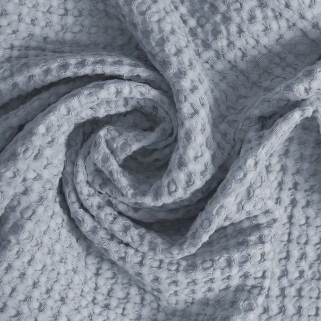 Coppia Nido d'Ape Stonewashed con Bordo in Lino - Jaspy