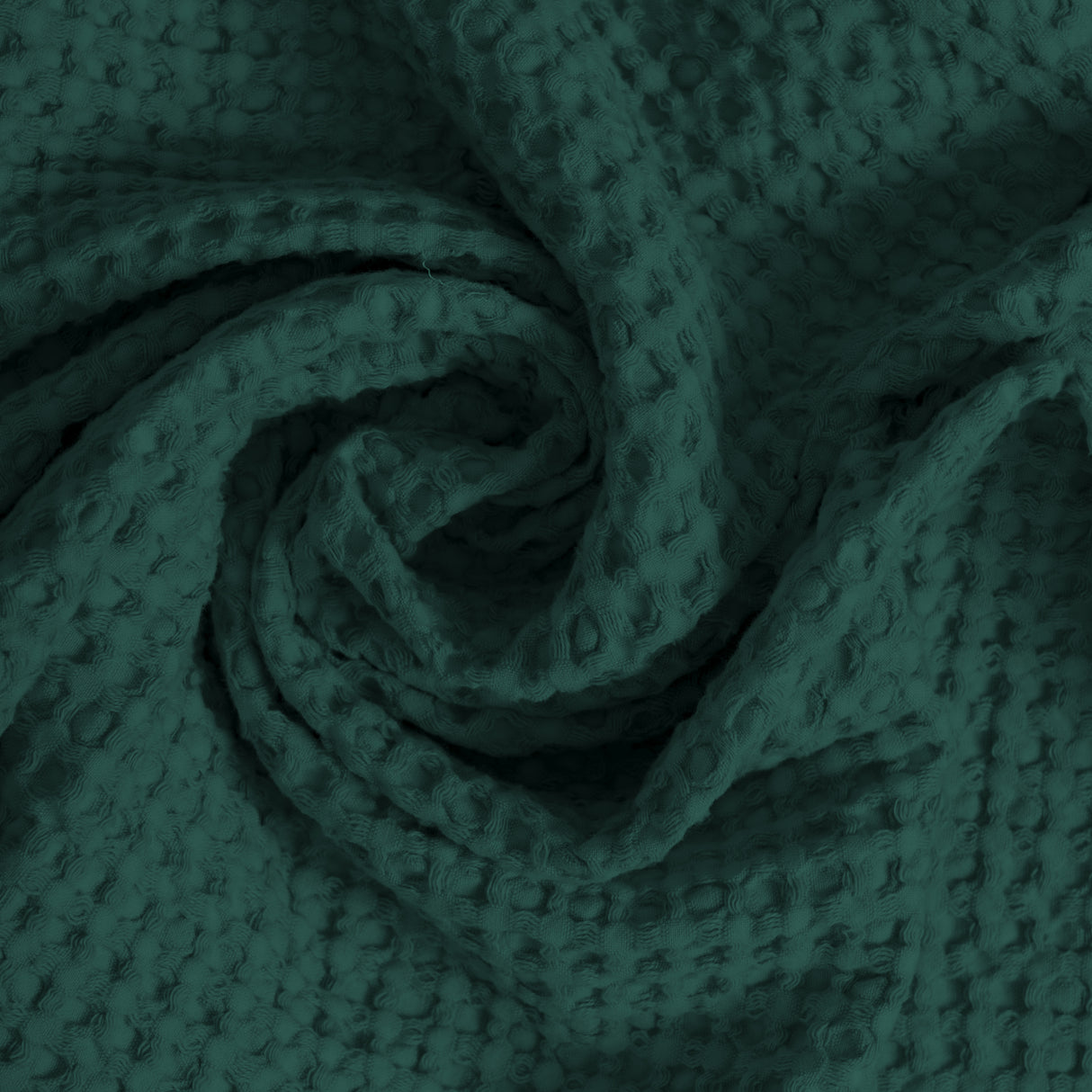 Coppia Nido d'Ape Stonewashed con Bordo in Lino - Jaspy