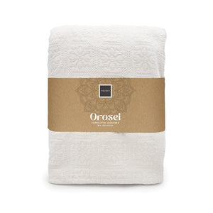 Copriletto in Puro Cotone con Fantasia Jacquard - Orosei