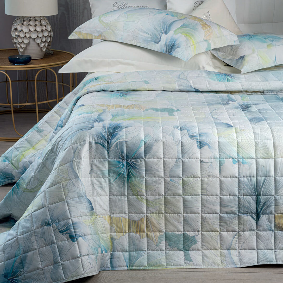 Trapuntino Leggero in Raso di Cotone Fantasia Floreale - Bella di Notte