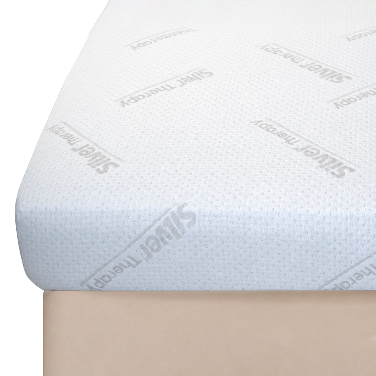 Coprimaterasso in Maglia Jacquard con Fili d'Argento - Silver Therapy