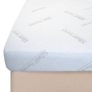 Coprimaterasso in Maglia Jacquard con Fili d'Argento - Silver Therapy