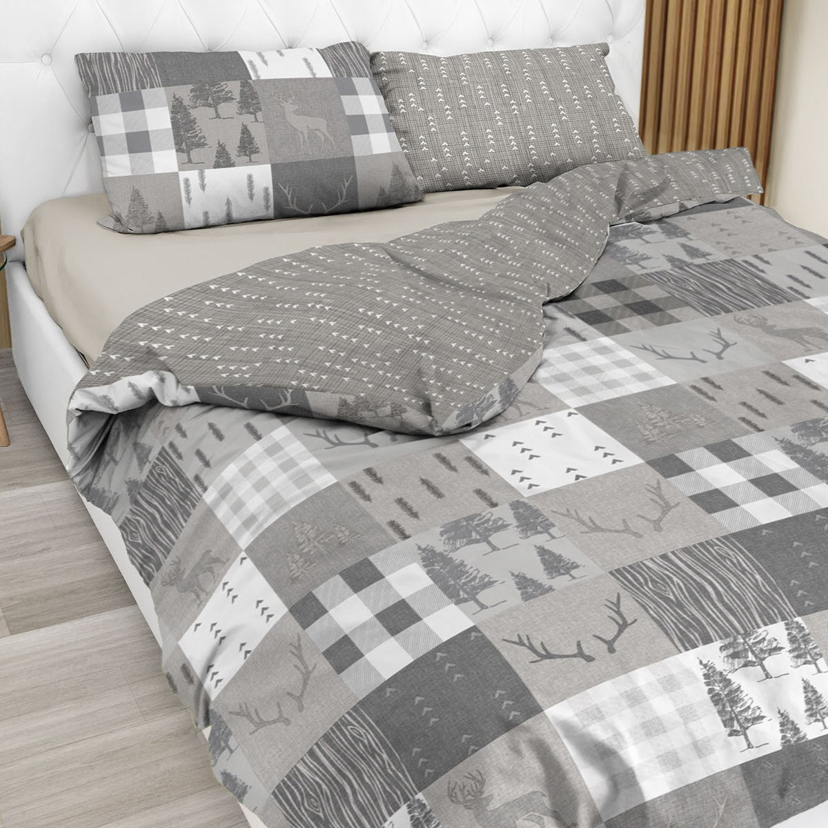 Parure Copripiumino in Puro Cotone con Stampa - Petit Monte