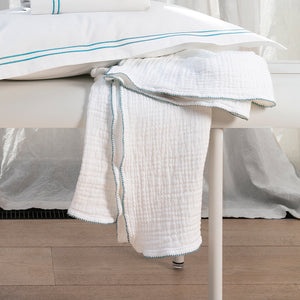 Copertina in Tessuto Jacquard Stonewashed - Crochet
