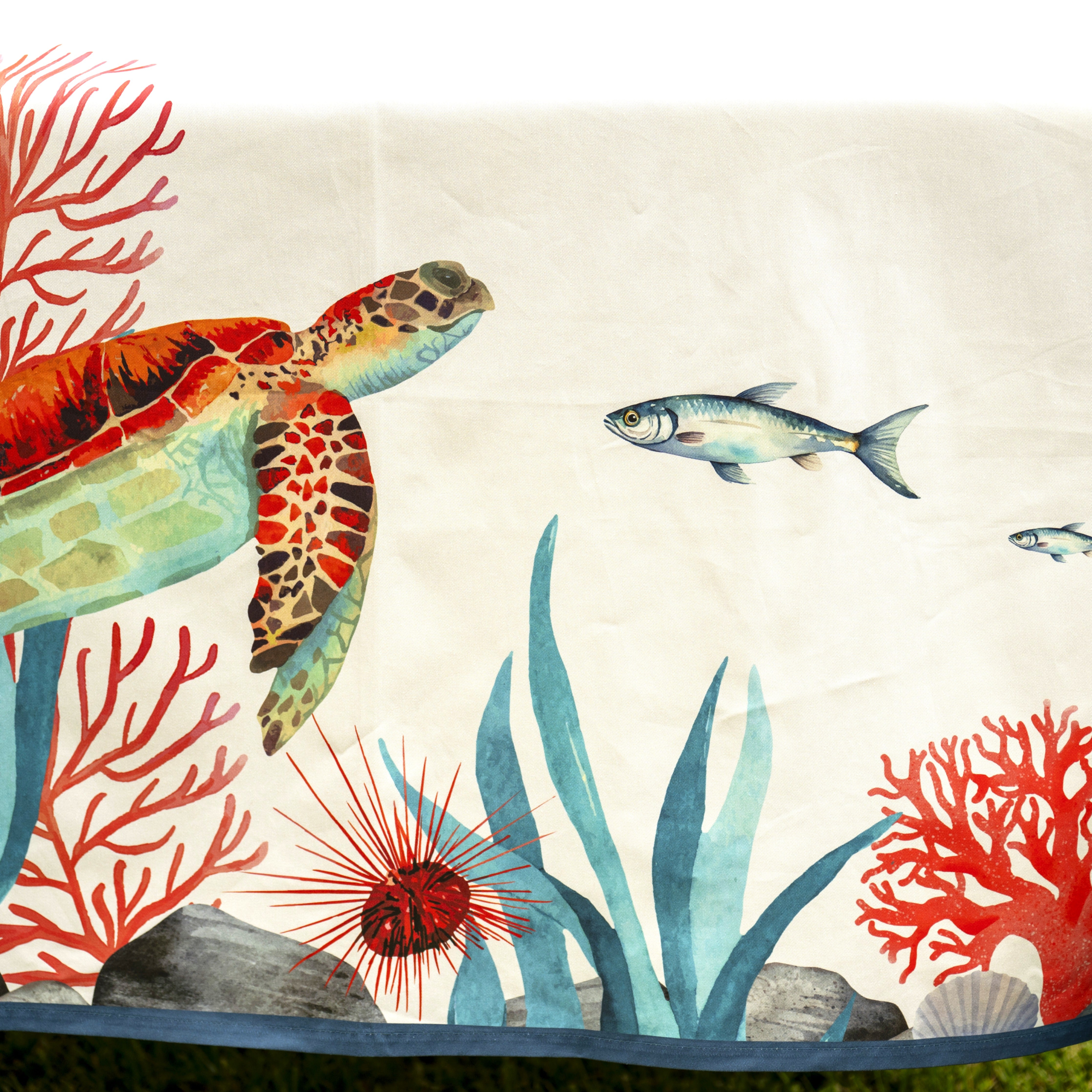 Tovaglia in Puro Cotone - Fondale Marino