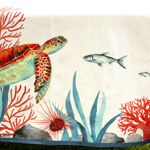 Tovaglia in Puro Cotone - Fondale Marino