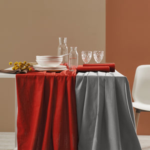 Tovaglia in Cotone e Lino Fiammato - Essenziale