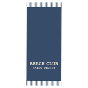 Telo Mare in Spugna di Cotone Tinta Unita - Beach Club