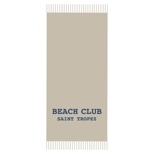 Telo Mare in Spugna di Cotone Tinta Unita - Beach Club